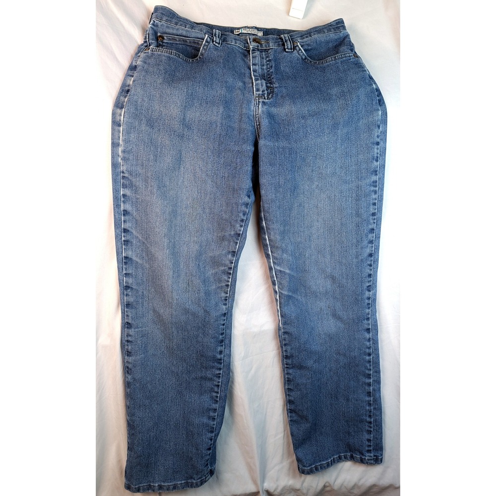 Lee Relaxed Fit Jeans Womens 8 Short Medium Wash Straight Leg Denim